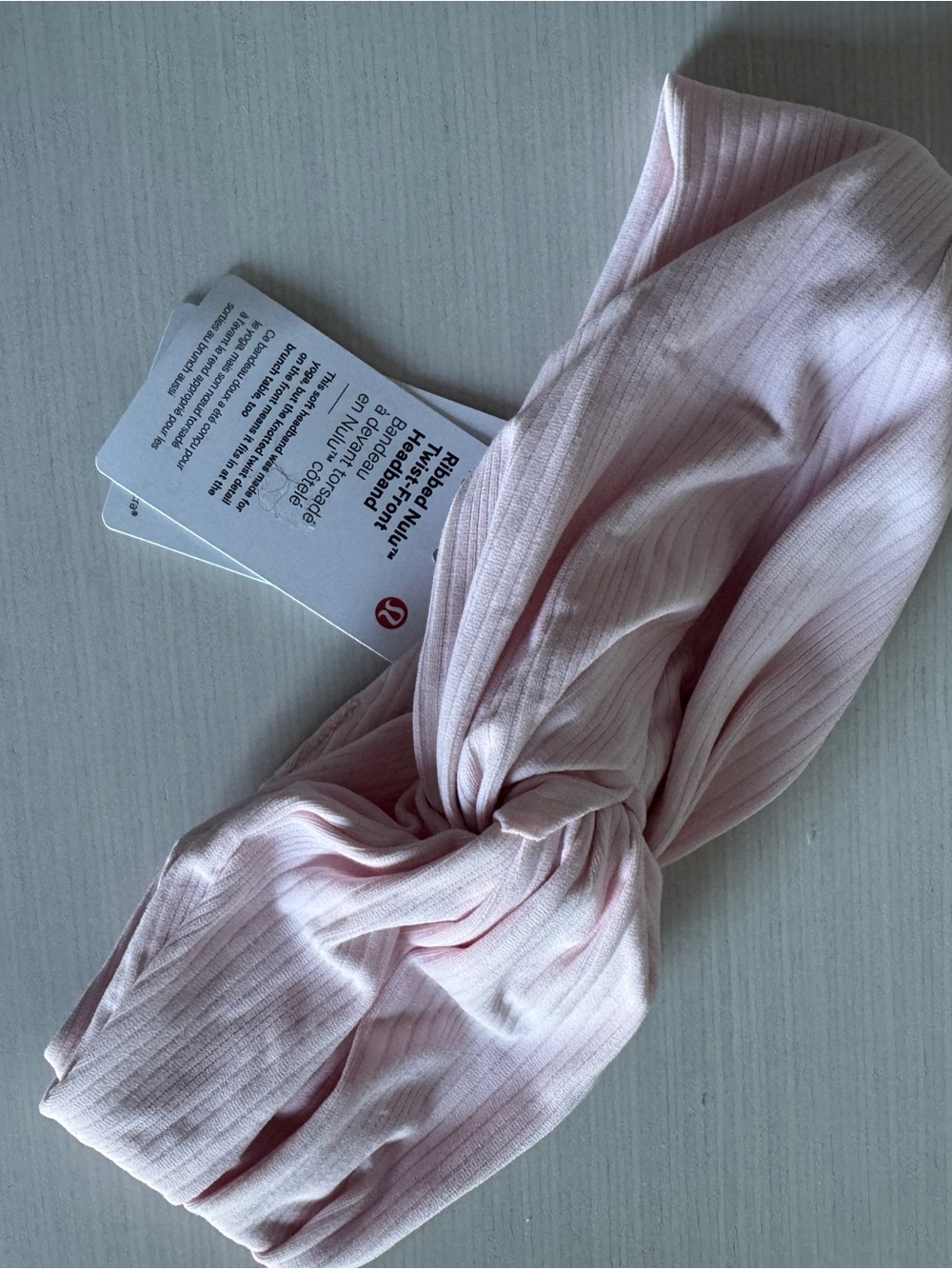NWT Lululemon Womens Ribbed Nulu Twist-Front
Headband
Strawberry Milkshake - Picture 3 of 4